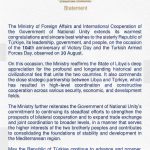 Congratulatory Statement on the Occasion of Victory Day in the Republic of Türkiye